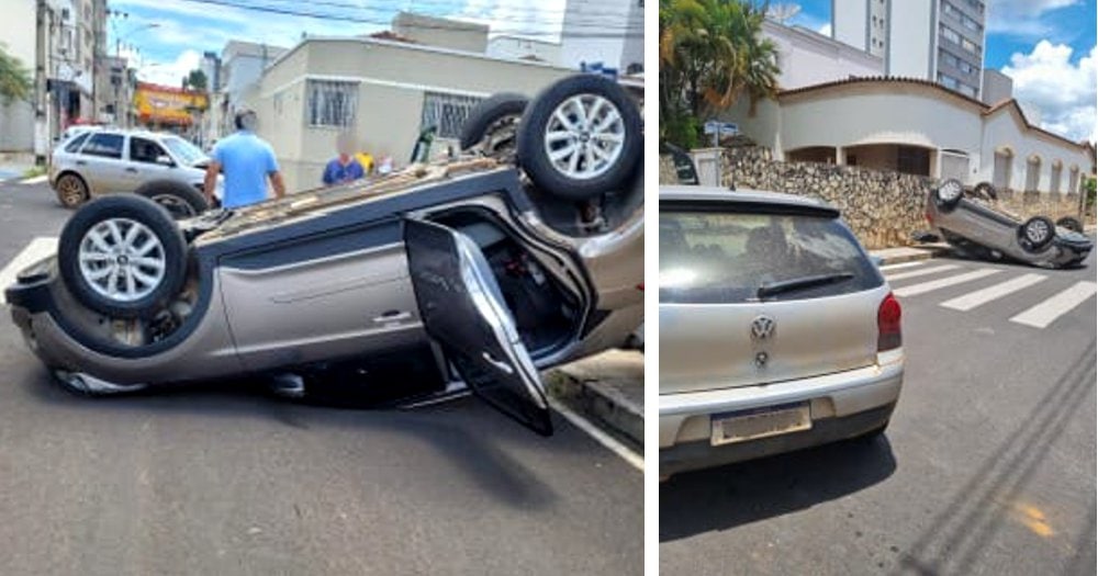 Motorista Capota Carro Os Filhos Pequenos Ap S Ser Atingido Em