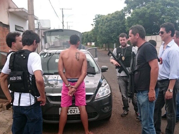 Suspeito foi localizado pela Polícia Civil em Uberlândia (Foto: Polícia Civil de Araxá/ Divulgação)