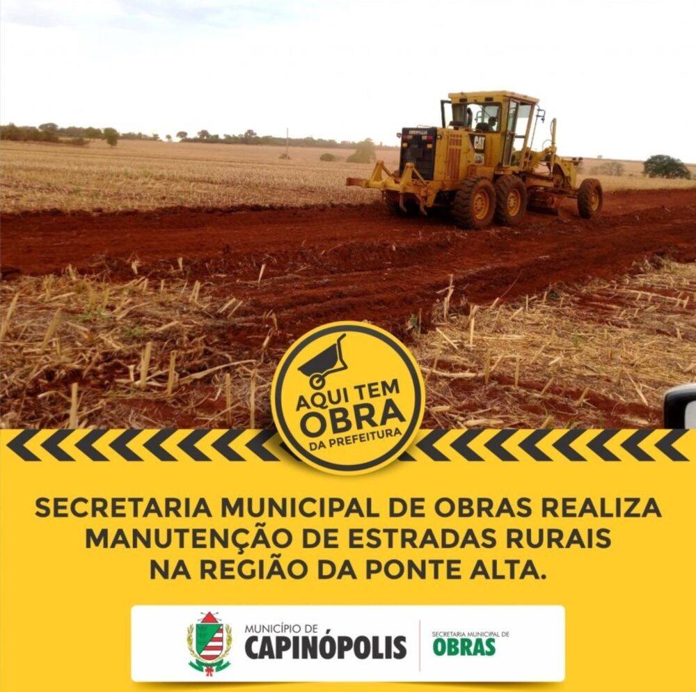 Obras na região da Ponte Alta