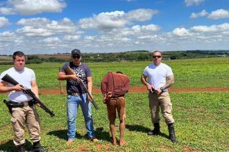 Militares fizeram a prisão do terceiro envolvido na zona rural | Foto: PMMG/Divulgação