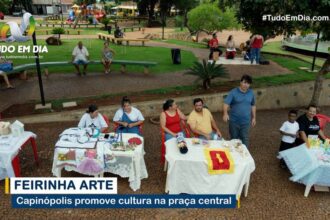 Feirinha Arte foi realizada na praça central