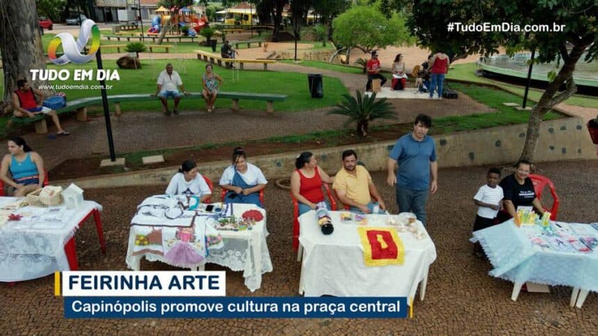 Feirinha Arte foi realizada na praça central