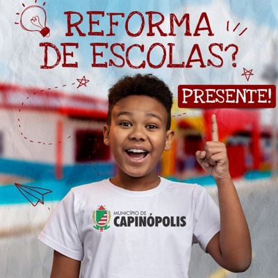 Reformas de escolas em Capinópolis