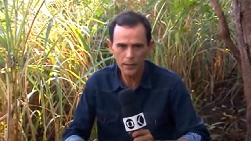 Maurício Fabiano durante reportagem na zona rural de Capinópolis, no Triângulo Mineiro