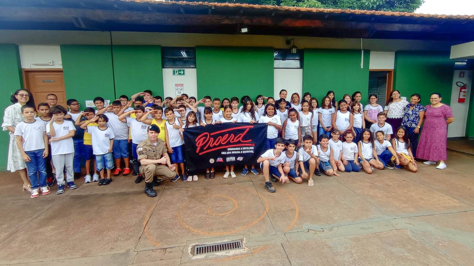 Fase do Proerd na Escola Higino Guerra