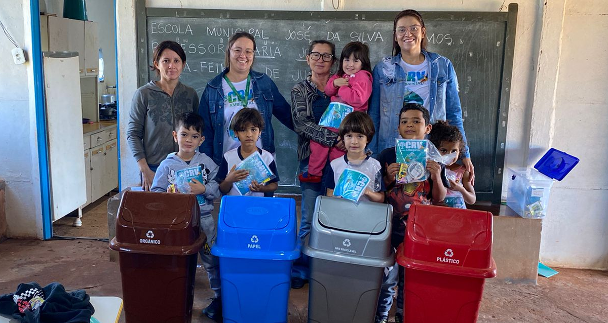 Semana do Meio Ambiente: CRV Industrial visita anexo de escola em Ituiutaba para levar conscientização ambiental aos alunos