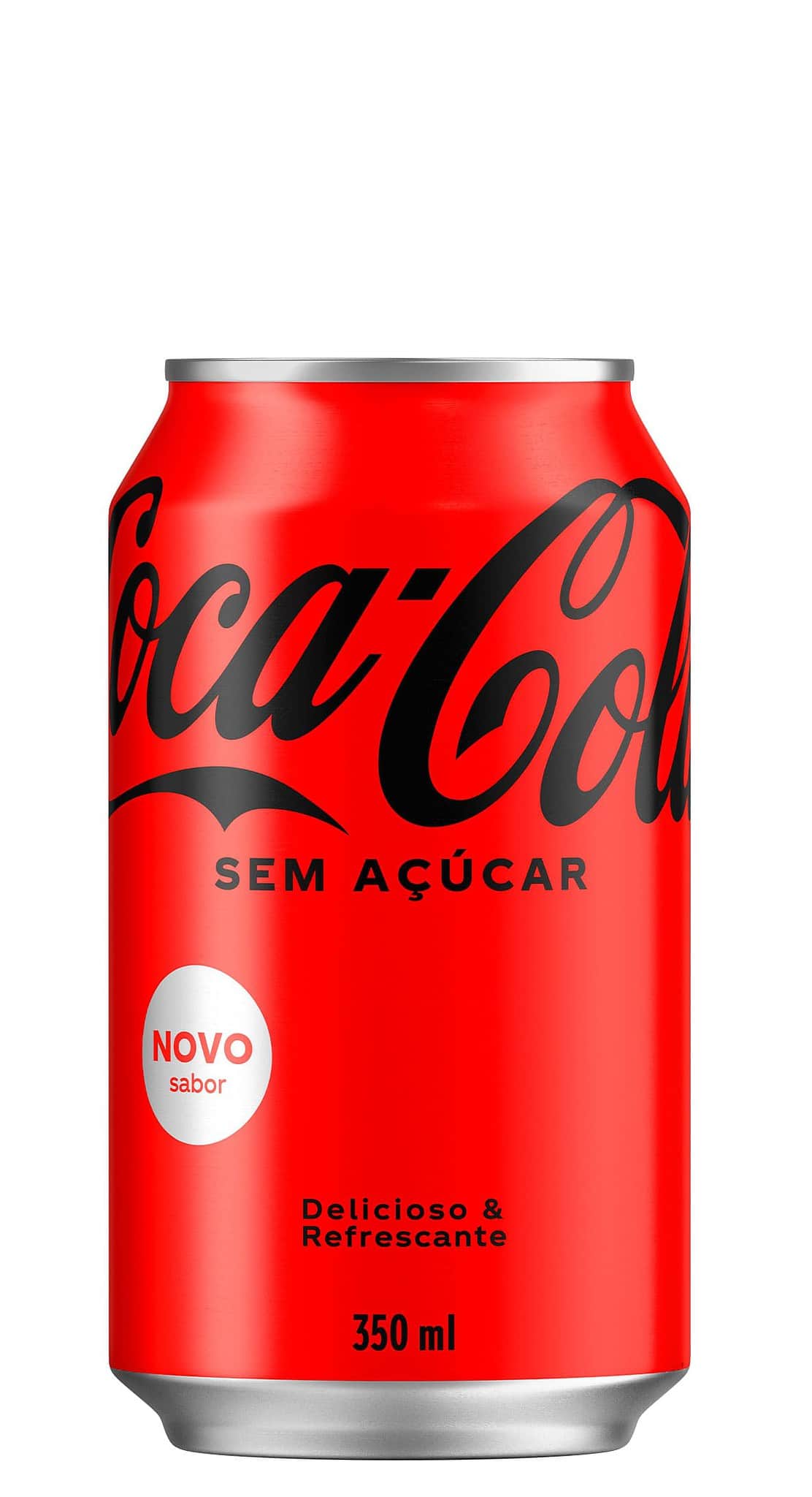 1986 refrigerante coca cola sem acucar lata 350ml