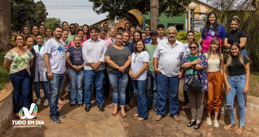 Cássia Betânia Bisinoto foi recebida pela equipe da Saúde | Foto: Paulo Braga