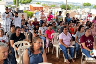 Momento da missa realizada às 08h da manhã | Foto: Tudo Em Dia