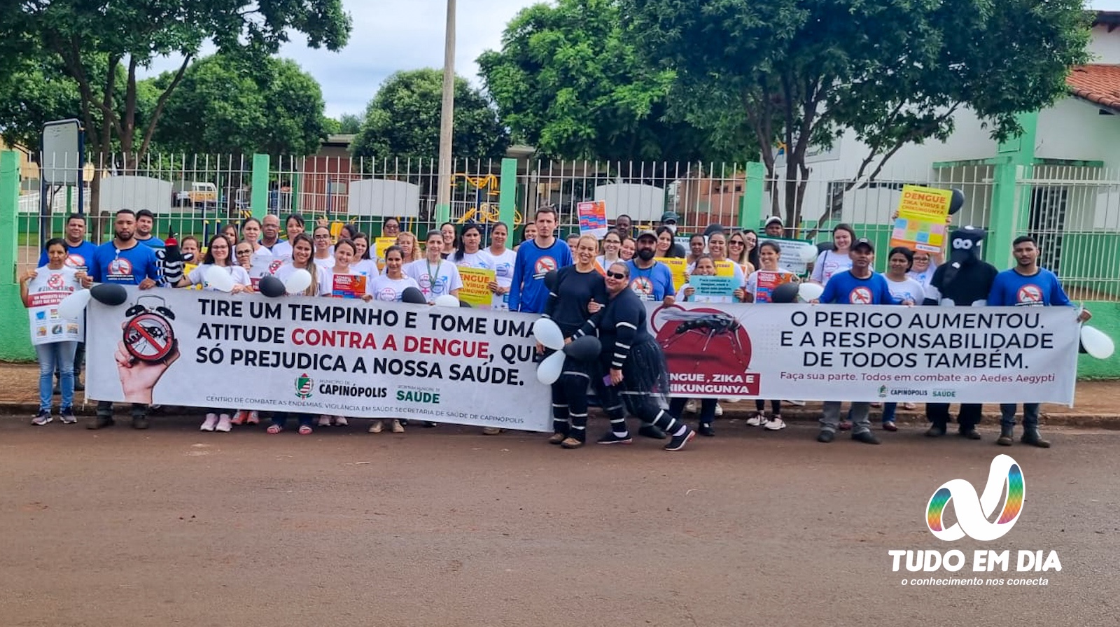 Caminhada contra a dengue foi realizada em Capinópolis na última sexta-feira (24)