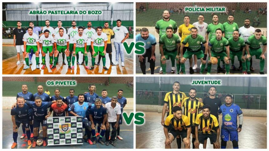 Semifinalistas da Copa Amizade de futsal masculino em Capinópolis buscam uma vaga na final