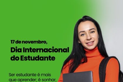 Hoje é o Dia Internacional do Estudante! 📚✨ Celebramos aqueles que, com dedicação e sonhos, constroem um futuro melhor. Parabéns a todos os estudantes! 🌎 #DiaDoEstudante #FuturoEmConstrução