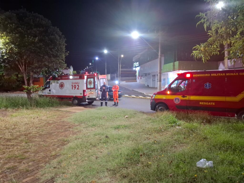 Ciclista sofre queda em pista de caminhada e é atendido pelos bombeiros