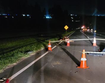 Vítima de 26 anos morreu no local do acidente I Foto: Corpo de Bombeiros/Divulgação