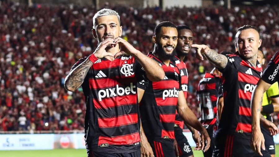 Flamengo goleou a Portuguesa-RJ pelo Campeonato Carioca (foto: Gilvan de Souza / CRF)